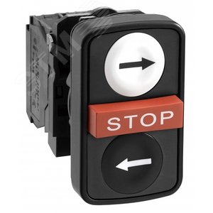 Кнопка 22мм тройная с маркировкой 2