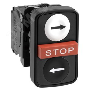 Кнопка 22мм тройная с маркировкой 4