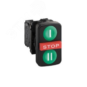 Кнопка 22мм тройная с маркировкой 6