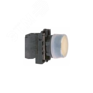 Кнопка 22мм желтая с возвратом 5