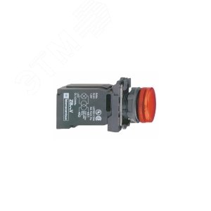 Лампа сигнальная 22мм 230В красная 5