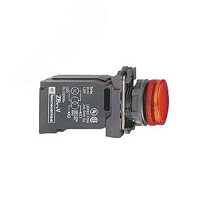 Лампа сигнальная 22мм 230В красная 6