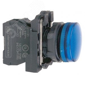 Лампа сигнальная 22мм 230/240V синяя (XB5AVM6)