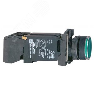 КНОПКА 22ММ 230В ЗЕЛЕНАЯ С ПОДСВЕТКОЙ XB5AW3345 | XB5AW3345 | Schneider Electric 3