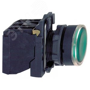 КНОПКА 22ММ 230-240В ЗЕЛ. С ПОДСВЕТКОЙ | XB5AW33M5 | Schneider Electric 3