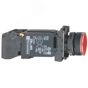 КНОПКА 22ММ 230В КРАСНАЯ С ПОДСВЕТКОЙ XB5AW3445 | XB5AW3445 | Schneider Electric 4