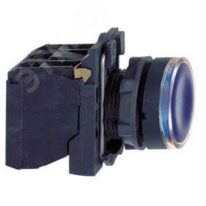 КНОПКА 22ММ 24В СИНЯЯ С ПОДСВЕТКОЙ | XB5AW36B5 | Schneider Electric 2
