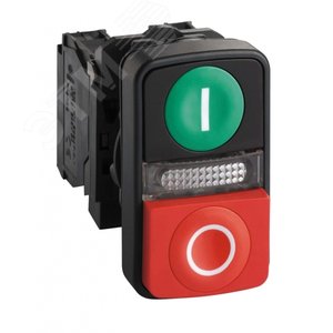 КНОПКА 22ММ ДВОЙНАЯ С МАРКИРОВКОЙ + LED XB5AW73731B5 | XB5AW73731B5 | Schneider Electric 3