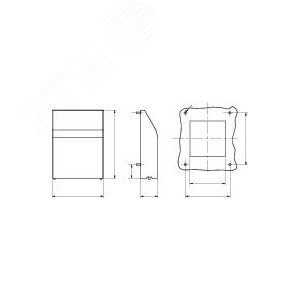 НАБОР IP55 125x125 ЭМС RAL 7035 | NSYCAP125LE | Schneider Electric 5