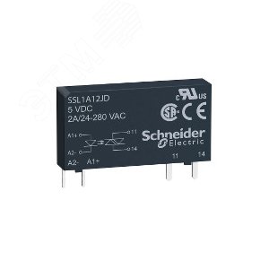 ТВЕРДОТЕЛЬНОЕ РЕЛЕ, 1 ФАЗА, 2А | SSL1A12ND | Schneider Electric 6