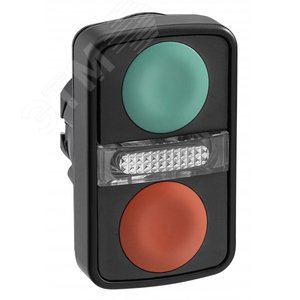 ГОЛОВКА КНОПКИ ДВОЙНАЯ БЕЗ МАРКИР + LED ZB5AW7A3740 | ZB5AW7A3740 | Schneider Electric 2