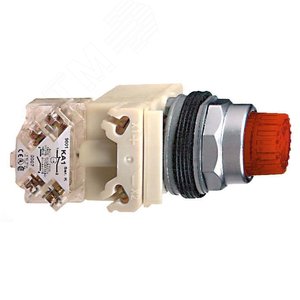 Кнопка с подсветкой красная 24В 4