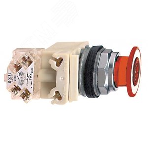 КНОПКА 30ММ 120В КРАСНАЯ ГРИБОВИДНАЯ 3