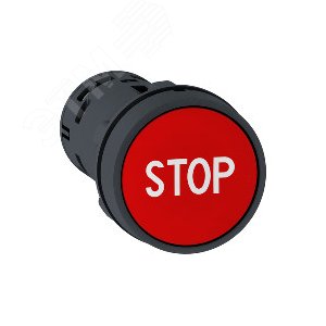КНОПКА 22ММ КРАСНАЯ НО+НЗ С МАРКИР STOP | XB7NA4534 | Schneider Electric 6