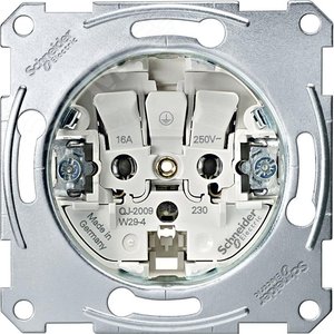 МЕХАНИЗМ РОЗЕТКИ Б/ЗАЗЕМЛ.КОНТ. | MTN2000-0000 | Schneider Electric 4