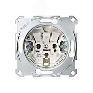 МЕХАНИЗМ РОЗЕТКИ Б/ЗАЗЕМЛ.КОНТ. | MTN2000-0000 | Schneider Electric 7