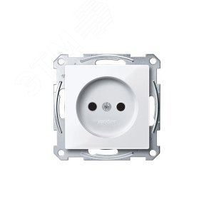 Механизм розетки без заземляющего контакта белый (MTN2000-0325) 6
