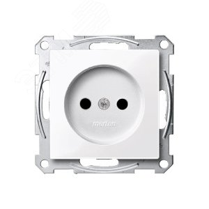 Механизм розетки без заземляющего контакта белый (MTN2000-0325) 7