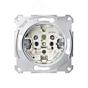 Механизм розетки без заземляющего контакта (MTN2001-0000) 7