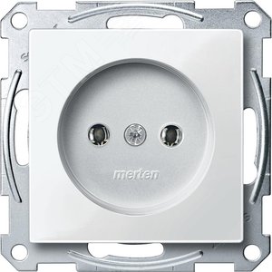 Sys M Розетка SCHUKO с/ш белая 4