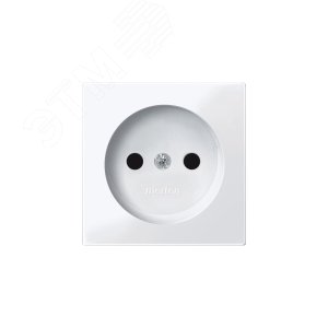 Центральная плата для механизмов розеток без заземляющих контактов белый 6