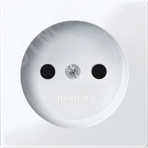 Центральная плата для механизмов розеток без заземляющих контактов белый 2