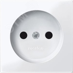 Центральная плата для механизмов розеток без заземляющих контактов белый 4