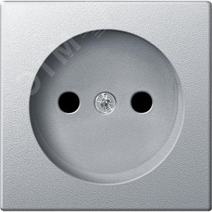 Центральная плата для механизмов розеток без заземляющих контактов алюминий (MTN2030-0460) 2