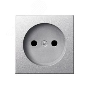 Центральная плата для механизмов розеток без заземляющих контактов алюминий (MTN2030-0460) 7