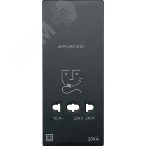 Центральная плата розетки для электробритвы антрацит 5