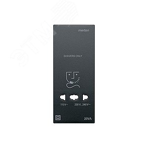 Центральная плата розетки для электробритвы антрацит 9