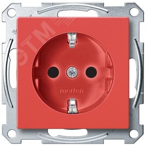 Механизм розетки Schuko для спец.цепей рубиновый (MTN2300-0306) - Schneider Electric
