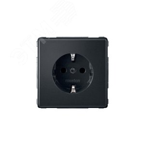 Механизм розетки Schuko со шторками антрацит (MTN2300-7214) - фото 5