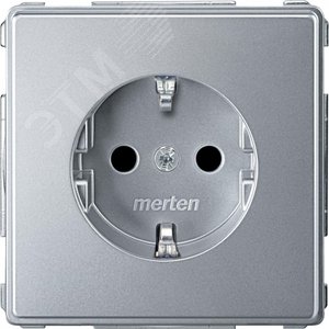 МЕХ. РОЗ.SCHUKO С ЗАШ.ШТОРКАМИ АЛЮМИНИЙ | MTN2300-7260 | Schneider Electric 2