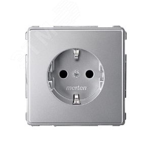 МЕХ. РОЗ.SCHUKO С ЗАШ.ШТОРКАМИ АЛЮМИНИЙ | MTN2300-7260 | Schneider Electric 7