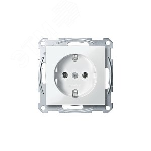 Механизм розетки с заземлением без шторок белый (MTN2301-0319) - фото 5