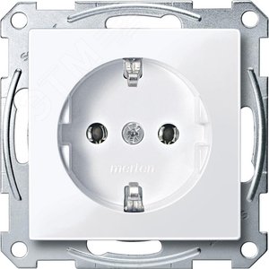 Механизм розетки Schuko белый (MTN2301-0325) 3
