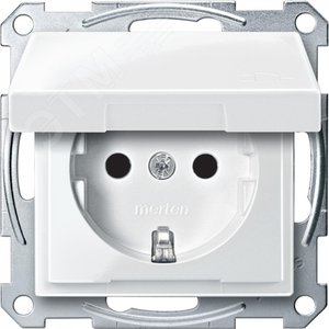 Механизм розетки Schuko с крышкой белый (MTN2310-0319) - Schneider Electric