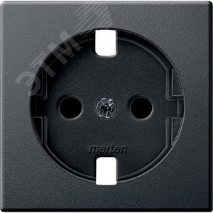 Центральная плата для механизмов розеток Schuko без устройств защиты антрацит (MTN2331-0414) 2