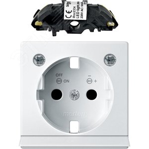 Ц.ПЛАТ.С МОД.СВЕТ.ПОДСВ.Д/РОЗ.SCHUKO БЕЛ | MTN2334-0319 | Schneider Electric 4