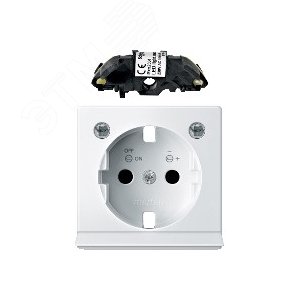 Ц.ПЛАТ.С МОД.СВЕТ.ПОДСВ.Д/РОЗ.SCHUKO БЕЛ | MTN2334-0319 | Schneider Electric 7
