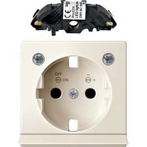 Ц.ПЛАТ.С МОД.СВЕТ.ПОДСВ.Д/РОЗ.SCHUKO БЕЖ | MTN2334-0344 | Schneider Electric 4