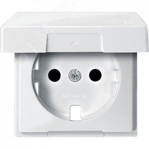 Центральная плата с крышкой для механизма розетки Schuko белый (MTN2340-0319) - Schneider Electric