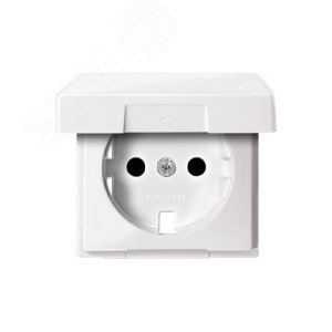 Центральная плата с крышкой для механизма розетки Schuko белый (MTN2340-0319) - фото 6