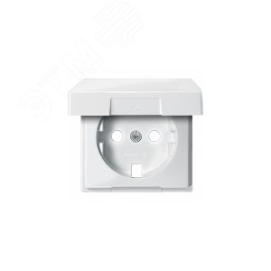 Центральная плата с крышкой для механизма розетки Schuko белый 6