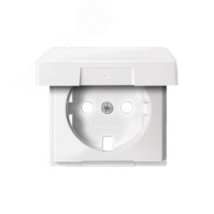 Центральная плата с крышкой для механизма розетки Schuko белый 7