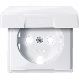 Центральная плата с крышкой для механизма розетки Schuko белый (MTN2341-0325) 2