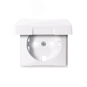 Центральная плата с крышкой для механизма розетки Schuko белый (MTN2341-0325) 7