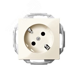 Механизм розетки Schuko 45гр. бежевый (MTN2370-0344) 7