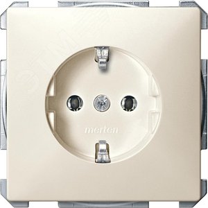 MERTEN Механизм розетки 16А с з/к б/ шт. беж. винт. зажимы QF SD | MTN2401-4044 | Schneider Electric 3